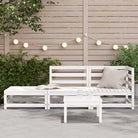 Modulaire houten tuinbank van massief grenenhout voor gezellige tuinen - Modulaire tuinbanken