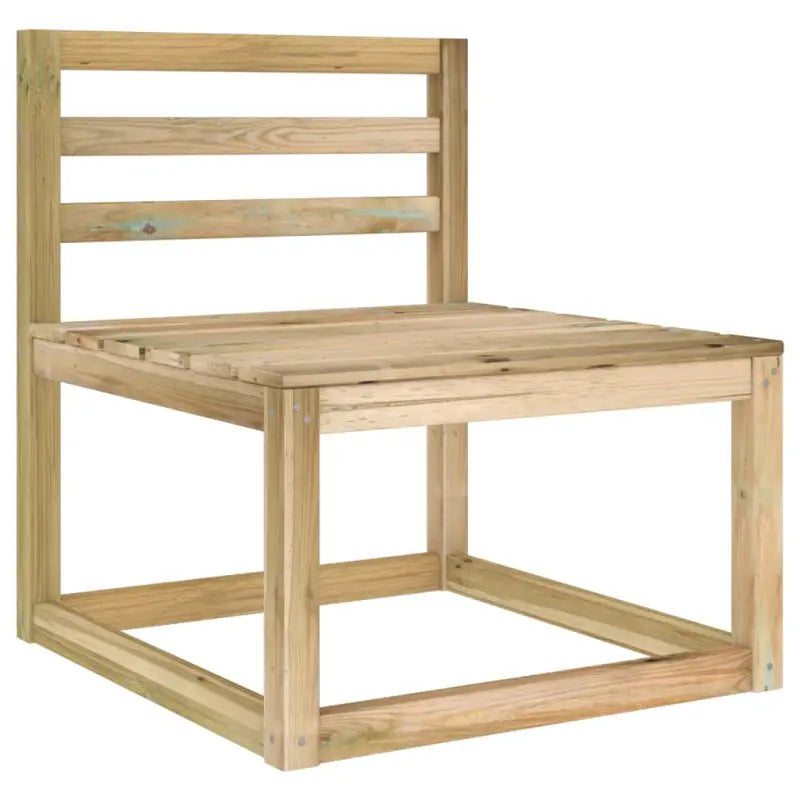 Modulaire houten tuinbankset met rustieke charme - Modulaire tuinbanken