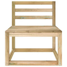 Modulaire houten tuinbankset met rustieke charme - Modulaire tuinbanken
