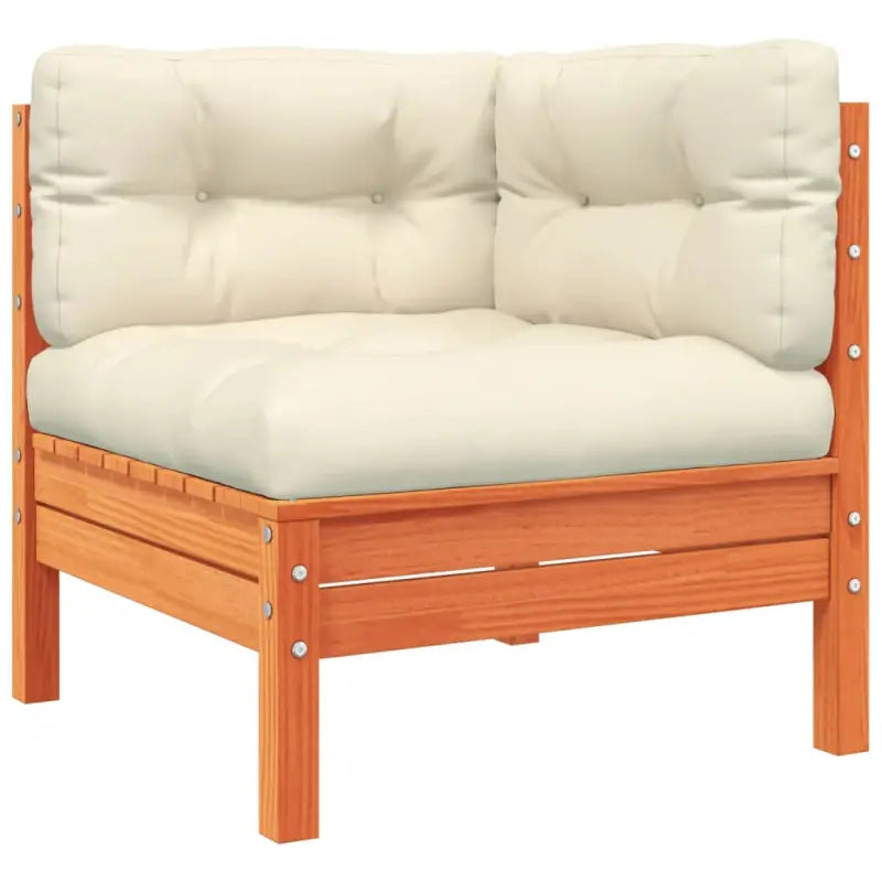 Modulaire loungeset in massief grenenhout voor een comfortabele zitervaring - Tuinsets