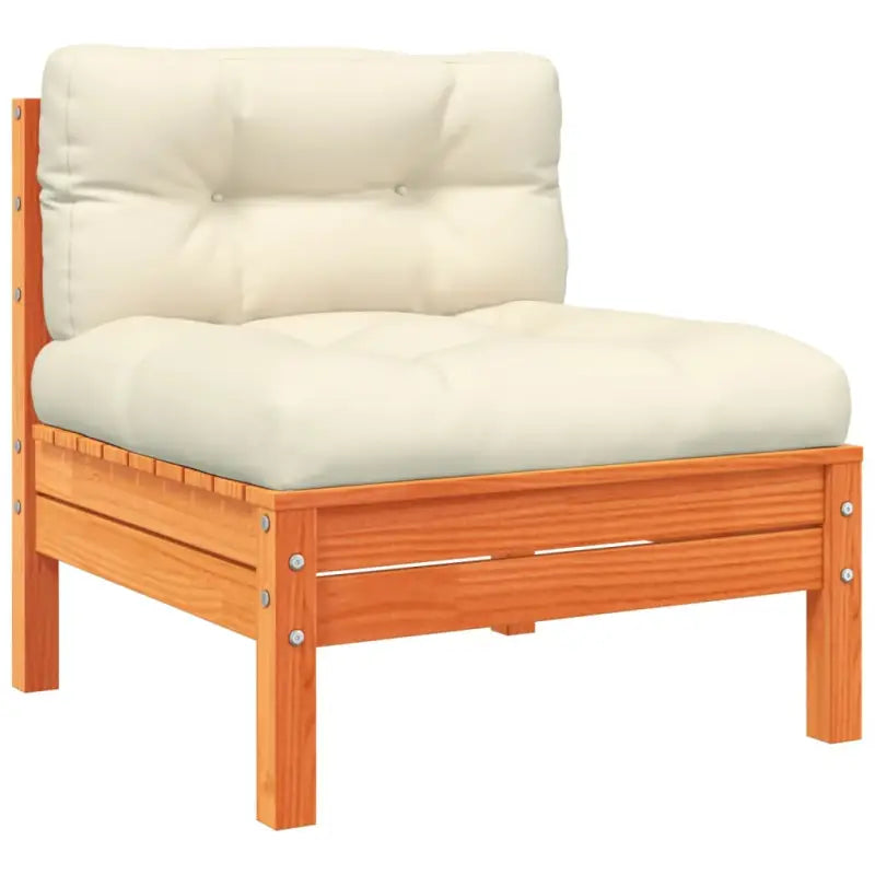 Modulaire loungeset in massief grenenhout voor een comfortabele zitervaring - Tuinsets