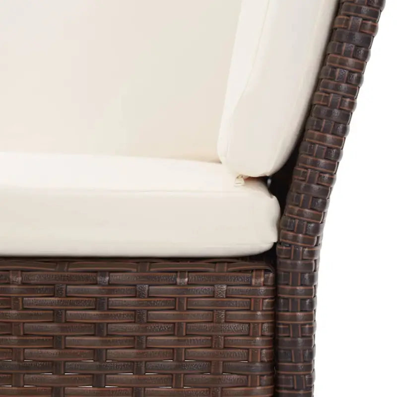 Modulaire loungeset met gepoedercoat stalen frame voor gezellige tuinplezier - Bruin - Tuinsets