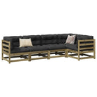Modulaire loungeset met hoogte rugleuning voor comfortabele zitervaring - Tuinsets