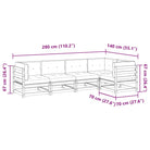Modulaire loungeset met hoogte rugleuning voor comfortabele zitervaring - Tuinsets