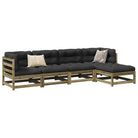 Modulaire loungeset met hoogte rugleuning voor een comfortabele zitervaring - Tuinsets
