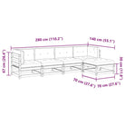 Modulaire loungeset met hoogte rugleuning voor een comfortabele zitervaring - Tuinsets