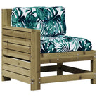 Modulaire loungeset van geïmpregneerd grenenhout voor tuin en terras - Tuinsets