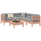 Modulaire loungeset van massief grenenhout voor een comfortabele zitervaring - Natuurlijk douglashout - Tuinsets