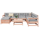 Modulaire loungeset van massief grenenhout voor in de tuin - Natuurlijk douglashout - Tuinsets