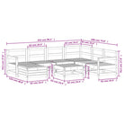 Modulaire loungeset van massief grenenhout voor in de tuin - Tuinsets