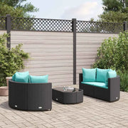 Modulaire poly rattan loungeset voor gemakkelijk schoon en buiten genieten - Tuinsets