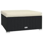 Modulaire poly rattan tuinset met comfortabele zitkussens en instelbare diepte - Tuinsets