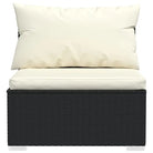 Modulaire poly rattan tuinset met comfortabele zitkussens en instelbare diepte - Tuinsets
