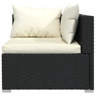 Modulaire poly rattan tuinset met comfortabele zitkussens en instelbare diepte - Tuinsets