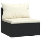 Modulaire poly rattan tuinset met comfortabele zitkussens en instelbare diepte - Tuinsets