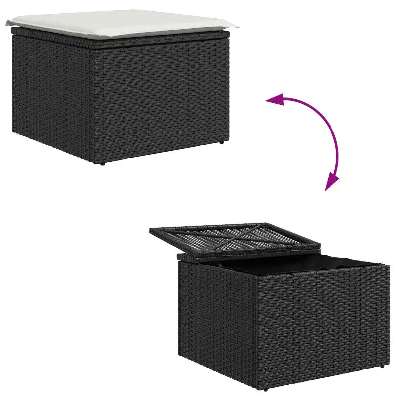 Modulaire tuin sofa set met poly riet voor stijlvolle buitenruimtes - Loungebanken