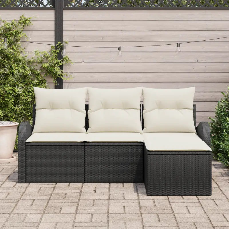 Modulaire tuin sofa set met poly riet voor stijlvolle buitenruimtes - Loungebanken