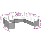 Modulaire tuinbank grijs materiaal met waterdichte tas en gepoedercoat staal - Modulaire tuinbanken