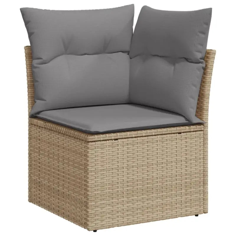 Modulaire tuinbank in beige materiaal met gepoedercoaten staal afmetingen - Modulaire tuinbanken