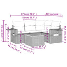 Modulaire tuinbank in beige materiaal met gepoedercoaten staal afmetingen - Modulaire tuinbanken