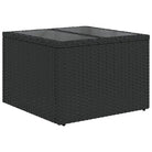 Modulaire tuinbank in zwart materiaal en gepoedercoat staal - Modulaire tuinbanken