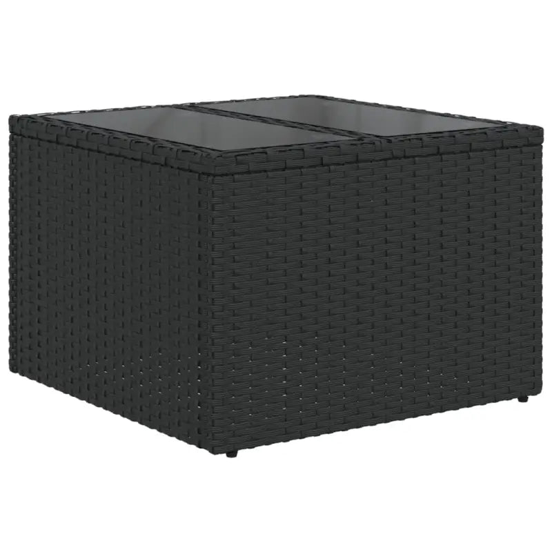 Modulaire tuinbank in zwart materiaal en gepoedercoat staal - Modulaire tuinbanken