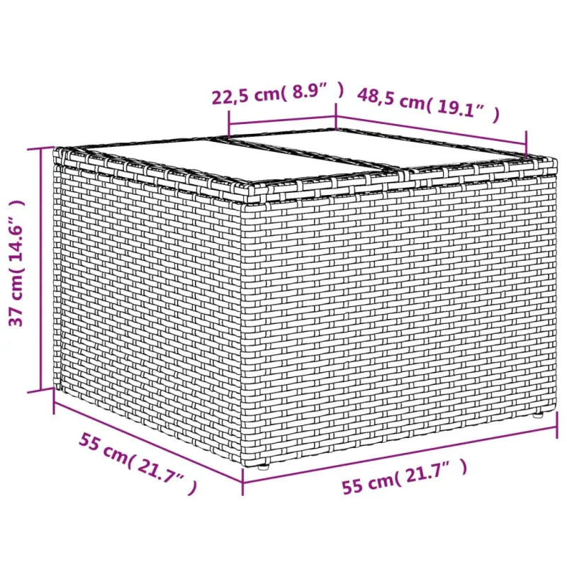 Modulaire tuinbank in zwart materiaal en gepoedercoat staal - Modulaire tuinbanken