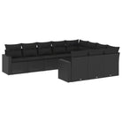 Modulaire tuinbank in zwart materiaal met gepoedercoat staal en waterdichte tas - Modulaire tuinbanken