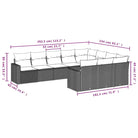 Modulaire tuinbank in zwart materiaal met gepoedercoat staal en waterdichte tas - Modulaire tuinbanken