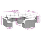 Modulaire tuinbank in zwart materiaal met gepoedercoat staal - Modulaire tuinbanken