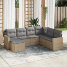 Modulaire tuinbank in zwart materiaal met waterdichte tas en gepoedercoat staal - Beige en grijs / 1 / Zonder tafel