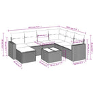 Modulaire tuinbank in zwart materiaal met waterdichte tas en gepoedercoat staal - Modulaire tuinbanken