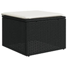 Modulaire tuinbank Lounge Set van zwart materiaal en gepoedercoat staal - Modulaire tuinbanken