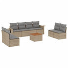 Modulaire tuinbank met beige materiaal en gepoedercoat staal afmetingen - Modulaire tuinbanken