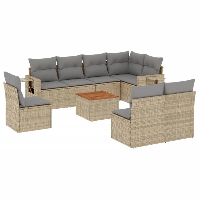 Modulaire tuinbank met beige materiaal en gepoedercoat staal afmetingen - Modulaire tuinbanken