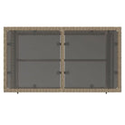 Modulaire tuinbank met beige materiaal en gepoedercoat staal afmetingen - Modulaire tuinbanken
