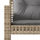 Modulaire tuinbank met beige materiaal en gepoedercoat staal afmetingen - Modulaire tuinbanken