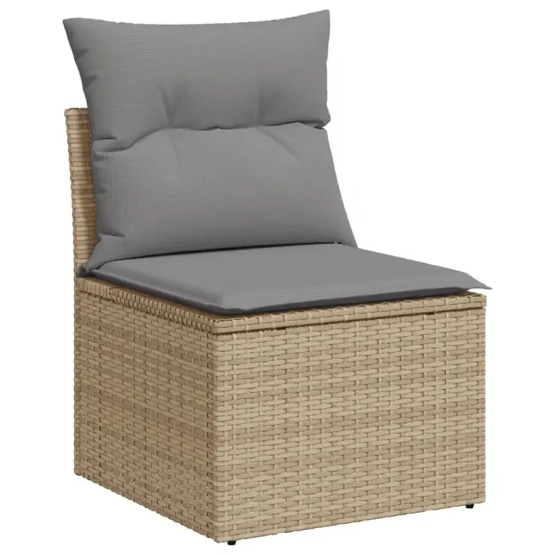 Modulaire tuinbank met beige materiaal en gepoedercoat staal afmetingen - Modulaire tuinbanken