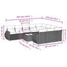 Modulaire tuinbank met beige materiaal en gepoedercoat staal afmetingen - Modulaire tuinbanken