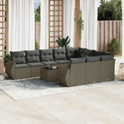 Modulaire tuinbank met beige materiaal en gepoedercoat staal afmetingen - Lichtgrijs / 1 / Met tafel - Modulaire