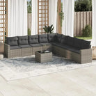 Modulaire tuinbank met beige materiaal en gepoedercoat staal afmetingen - Grijs / 1 / Met tafel - Modulaire tuinbanken