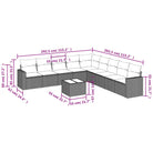 Modulaire tuinbank met beige materiaal en gepoedercoat staal afmetingen - Modulaire tuinbanken