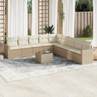 Modulaire tuinbank met beige materiaal en gepoedercoat staal afmetingen - beige en crèmekleurig / 1 / Met tafel