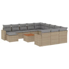 Modulaire tuinbank met beige materiaal en gepoedercoat staal afmetingen - Modulaire tuinbanken