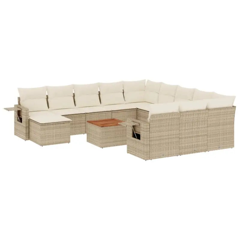 Modulaire tuinbank met beige materiaal en gepoedercoat staal afmetingen - Modulaire tuinbanken