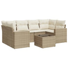 Modulaire tuinbank met beige materiaal en gepoedercoat staal afmetingen - Modulaire tuinbanken