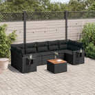 Modulaire tuinbank met beige materiaal en gepoedercoat staal afmetingen - Zwart / 1 - Modulaire tuinbanken