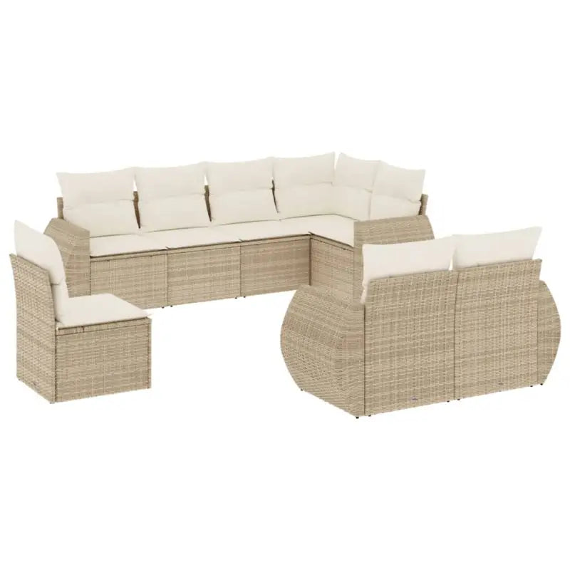 Modulaire tuinbank met beige materiaal en gepoedercoat staal afmetingen - Modulaire tuinbanken