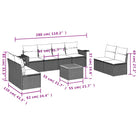 Modulaire tuinbank met beige materiaal en gepoedercoat staal afmetingen - Modulaire tuinbanken