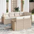 Modulaire tuinbank met beige materiaal en waterdichte tas voor buitengebruik - beige en crèmekleurig / 7 - Modulaire
